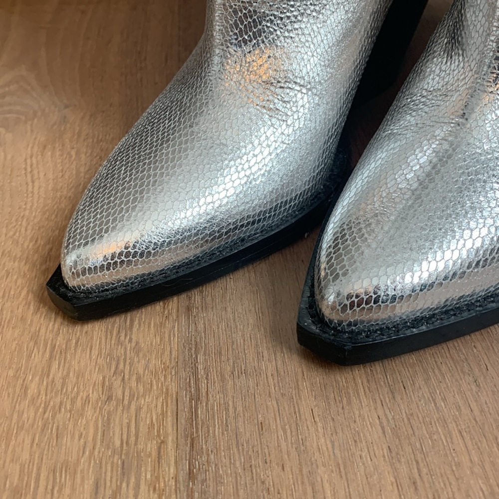 Isabel Marant western silver metallic boot eu40 - Picture 6 of 13